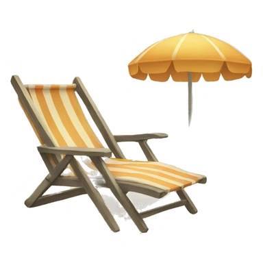 Beach chair, island sticker