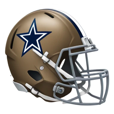 Dallas Cowboys helmet with star sticker