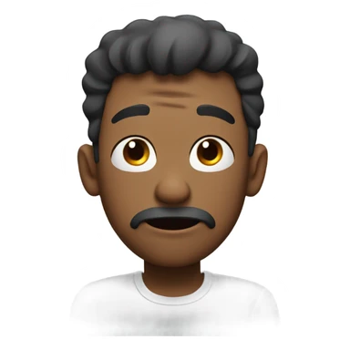 Tired guy saying uff  sticker