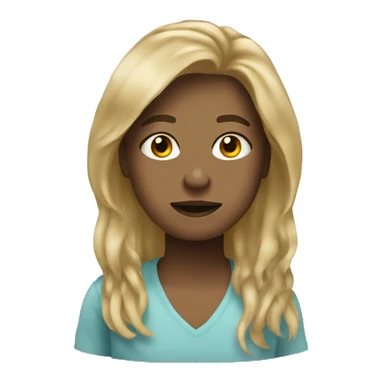 Vector with dirty blonde hair sticker