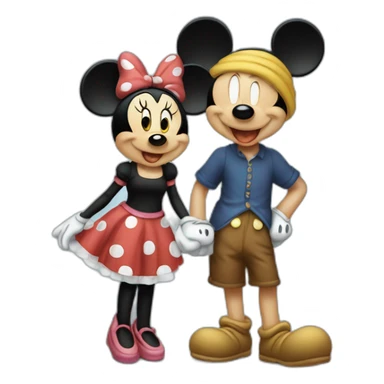 Mickey et minie qui jen sticker