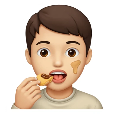 Give me someone eating  sticker