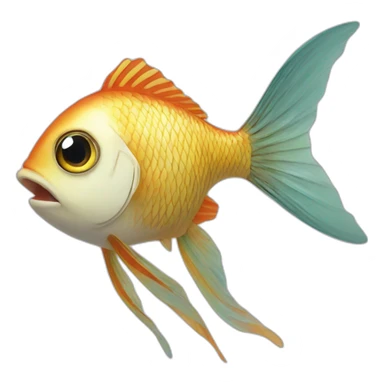 poisson avec des ailes sticker