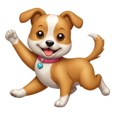 Un perro bailando sticker