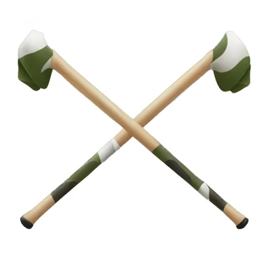 Camo croquet bow  sticker