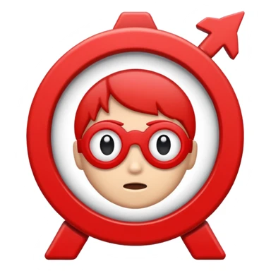 the word “weeb” with the alert symbol behind it sticker