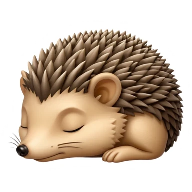 Sleeping Hedgehog sticker