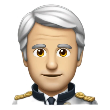 Macron qui se touche le nez sticker