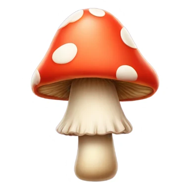 Mushroom wearing a party hat  sticker