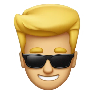 johnny bravo with sunglasses sticker