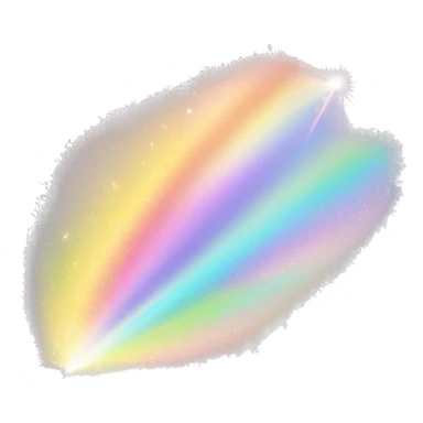 Shiny Iridescent Pastel Glittery Sparkle Rainbow Beam Ray sticker