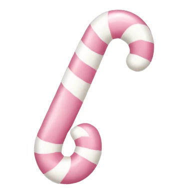 light pink and white candy cane sticker