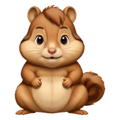 Chipmunk theodore from alvin and the chimpmunks VERY FAT sticker