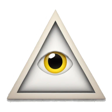 Triangle with an eye in its middle  sticker