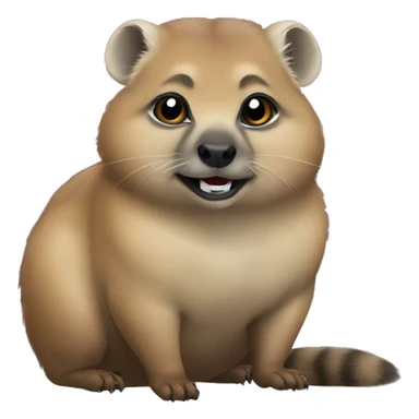 Chubby hyrax  sticker