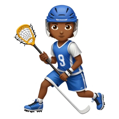 Brick playing lacrosse sticker