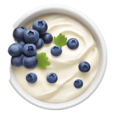 yoghurt bowl with grapes and blueberries sticker