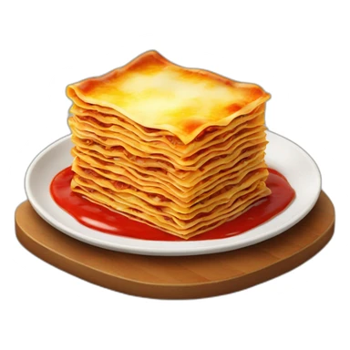 Lasagne plus ketchup sticker