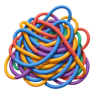 Tangled Cables sticker