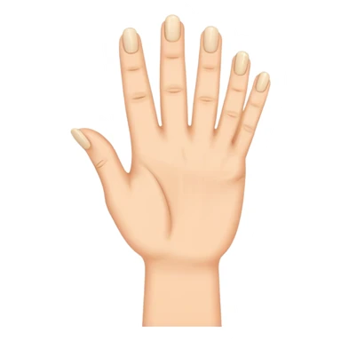 hand with nails on clapping with their index finger and thumb finger sticker