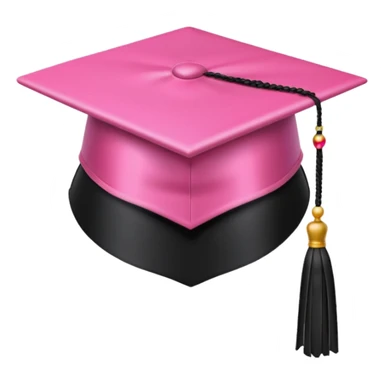 pink graduation hat sticker