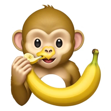 A monkey banana sticker