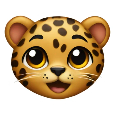 Hear with leopard print sticker