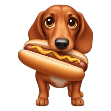 teckel-hot-dog sticker