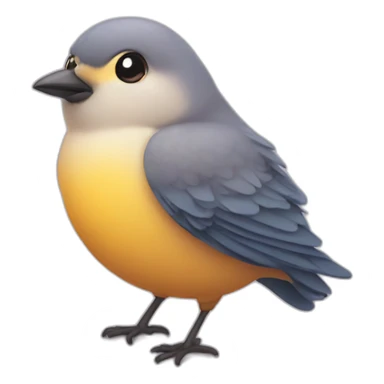 little cute Chubby Bird  sticker