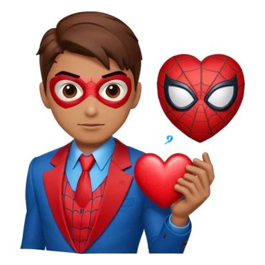 Spiderman heart emoji sticker