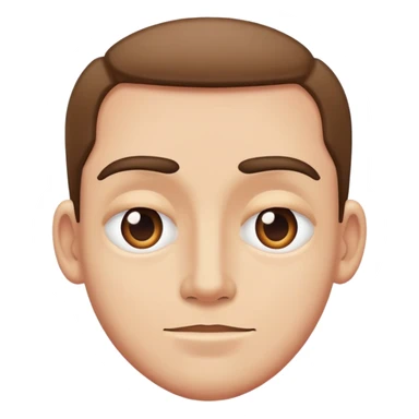 Cross eyed man sticker