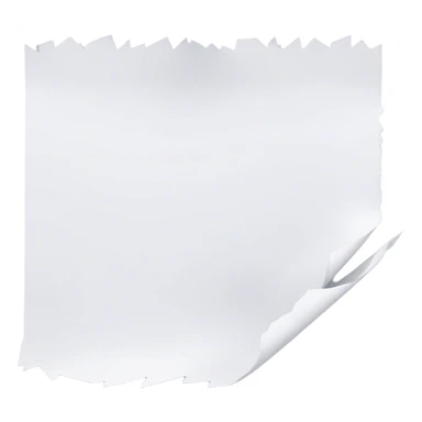 Small white pieces of paper that have been cut up sticker