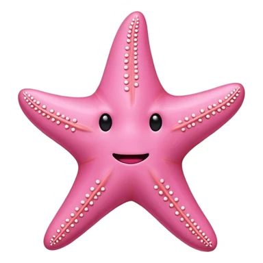  pink starfish with no face sticker