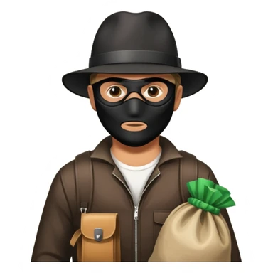 un bandit avec un sac de butin version GTA V sticker