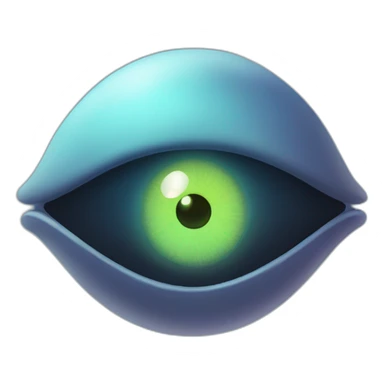 a eye head entity from outer space sticker