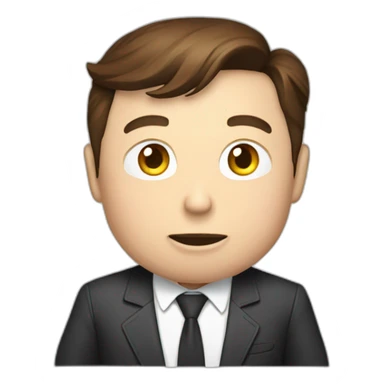 Elon musk texting with a phone sticker