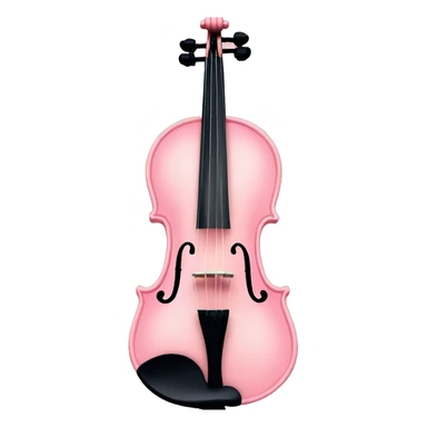 soft pastel pink violin sticker