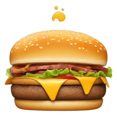 Burger with more meat  sticker