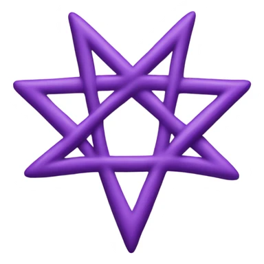 Purple heartagram  sticker