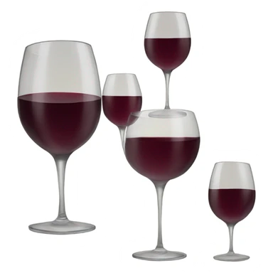 two wine glasses  sticker