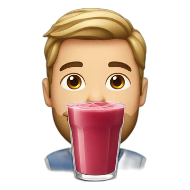 Swiss guy drinks smoothi sticker