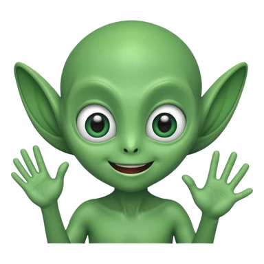 Extraterrestre qui salut  sticker