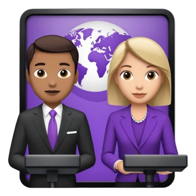 news white and purple sticker