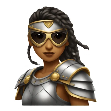 Girl gladiator with sunglasses  sticker