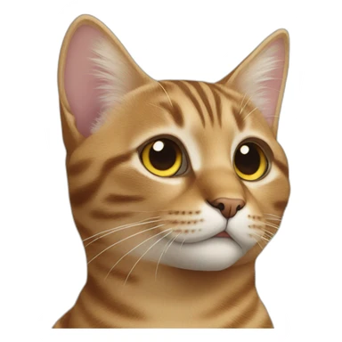 Tabby color cat sticker