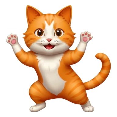 Cat dancing  sticker