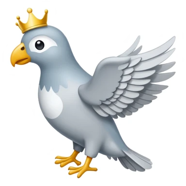 Eine Taube fliegt durch funkelnde Sterne sticker