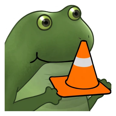 traffic cone sticker