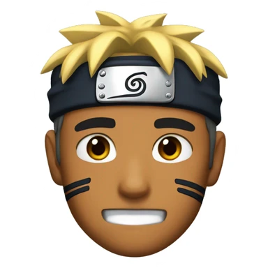 Naruto avec habits noir en colère   sticker