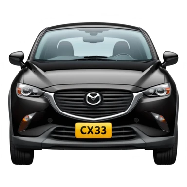 A black Mazda CX-3 with a learner plate  sticker